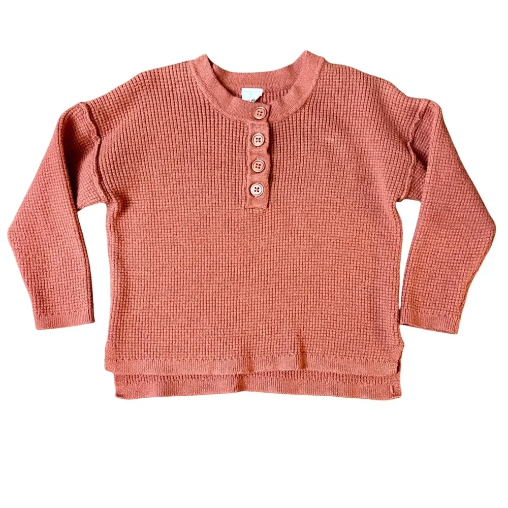Modern Moments Toddler Henley Sweater‎ & Wide-Leg Pant Stretch 2-Piece Set 18m